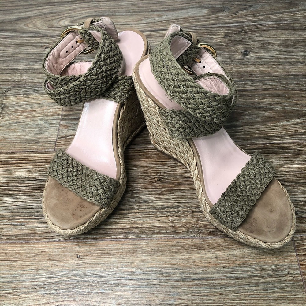 Stuart Weitzman Alex Crochet Wedges, Size 7.5 - Picture 9 of 9